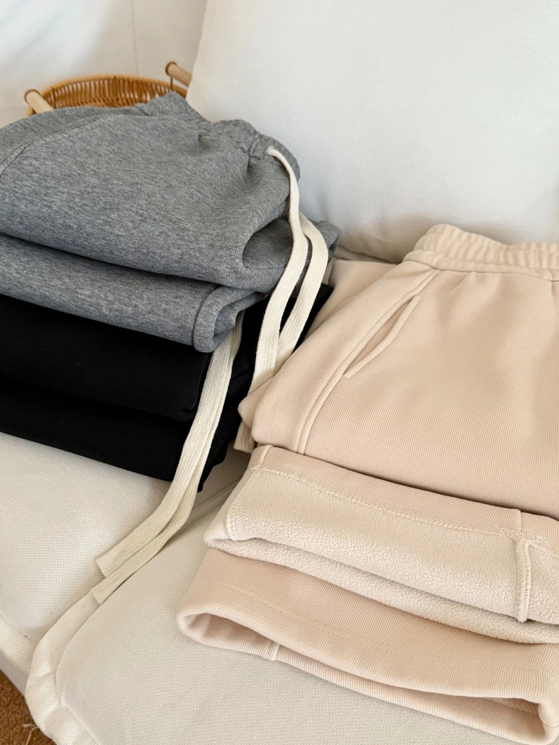 【长裤系列】竖条纹超显瘦  温暖加绒长裤 慵懒舒适不拖沓 必入款