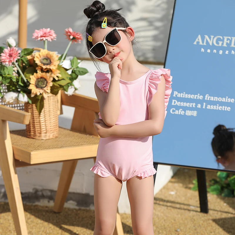 【女宝】ins风儿童泳衣泳装女孩速干泳衣裙式水上乐园游泳衣