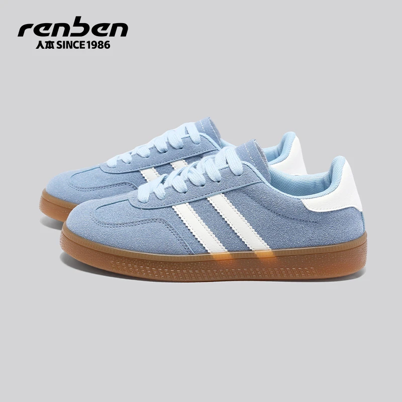 人本2025网红软底软面德训鞋经典复古ins风时尚外穿女