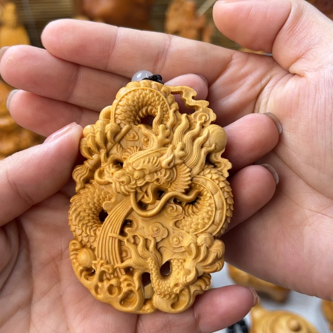 G***G柏木（崖柏）龙牌脖挂