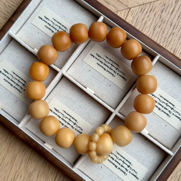 干磨天然老料大卡菩提根手串手持