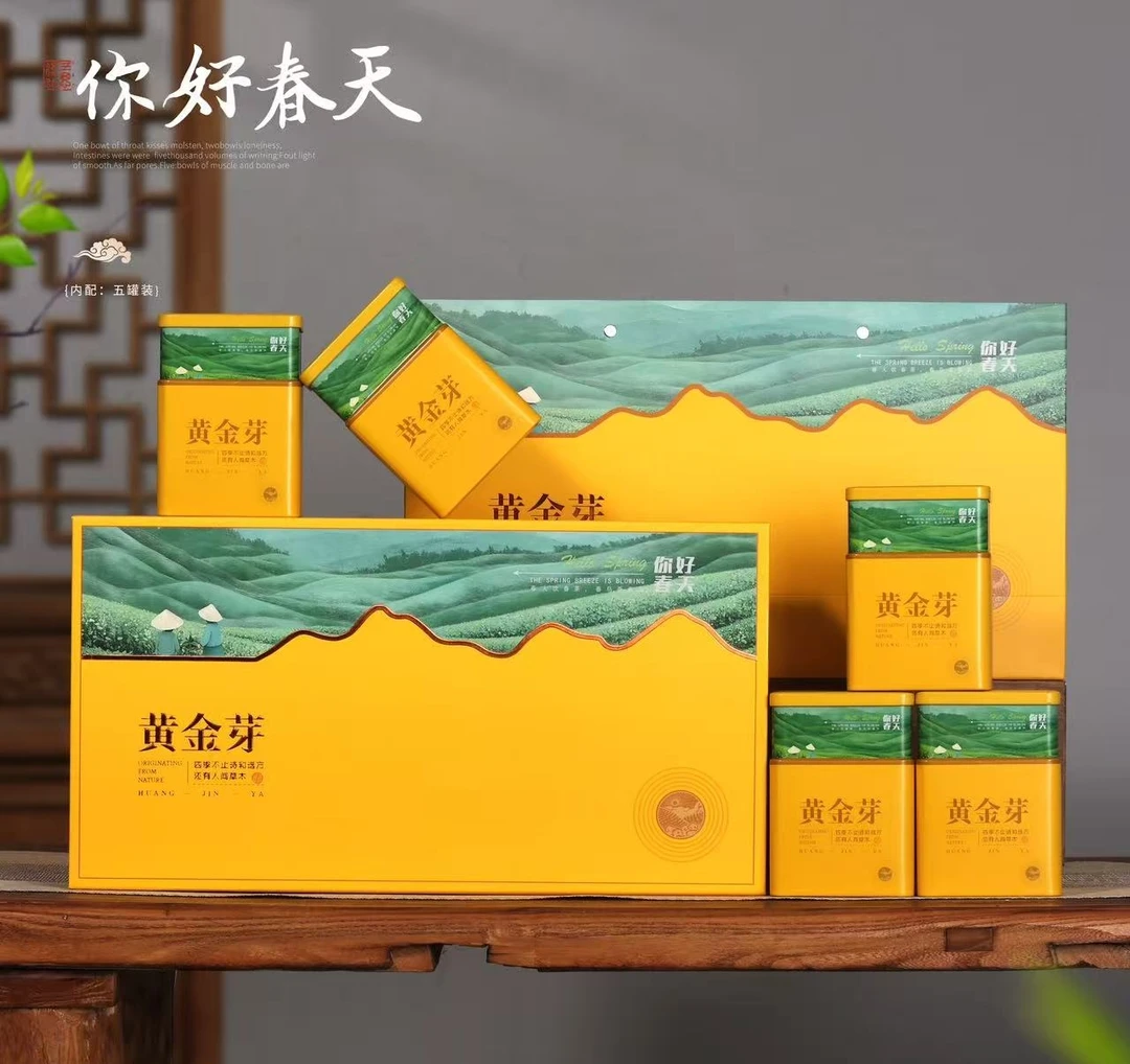 爆款安吉黄金芽2025新茶明前白茶正宗春茶礼盒