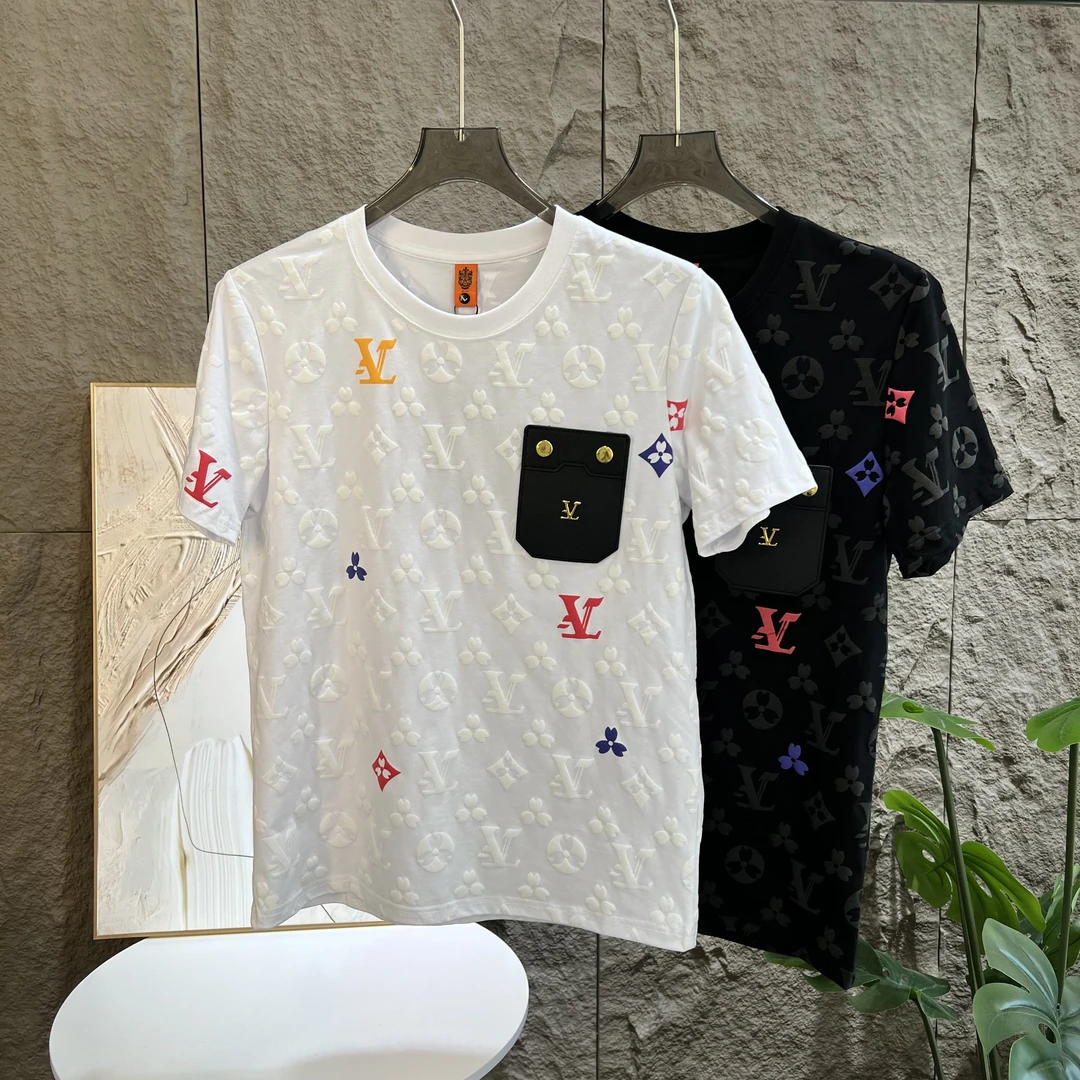 男t恤短袖设计师款男装夏季印花短袖男生衣服高级感男士半袖上衣