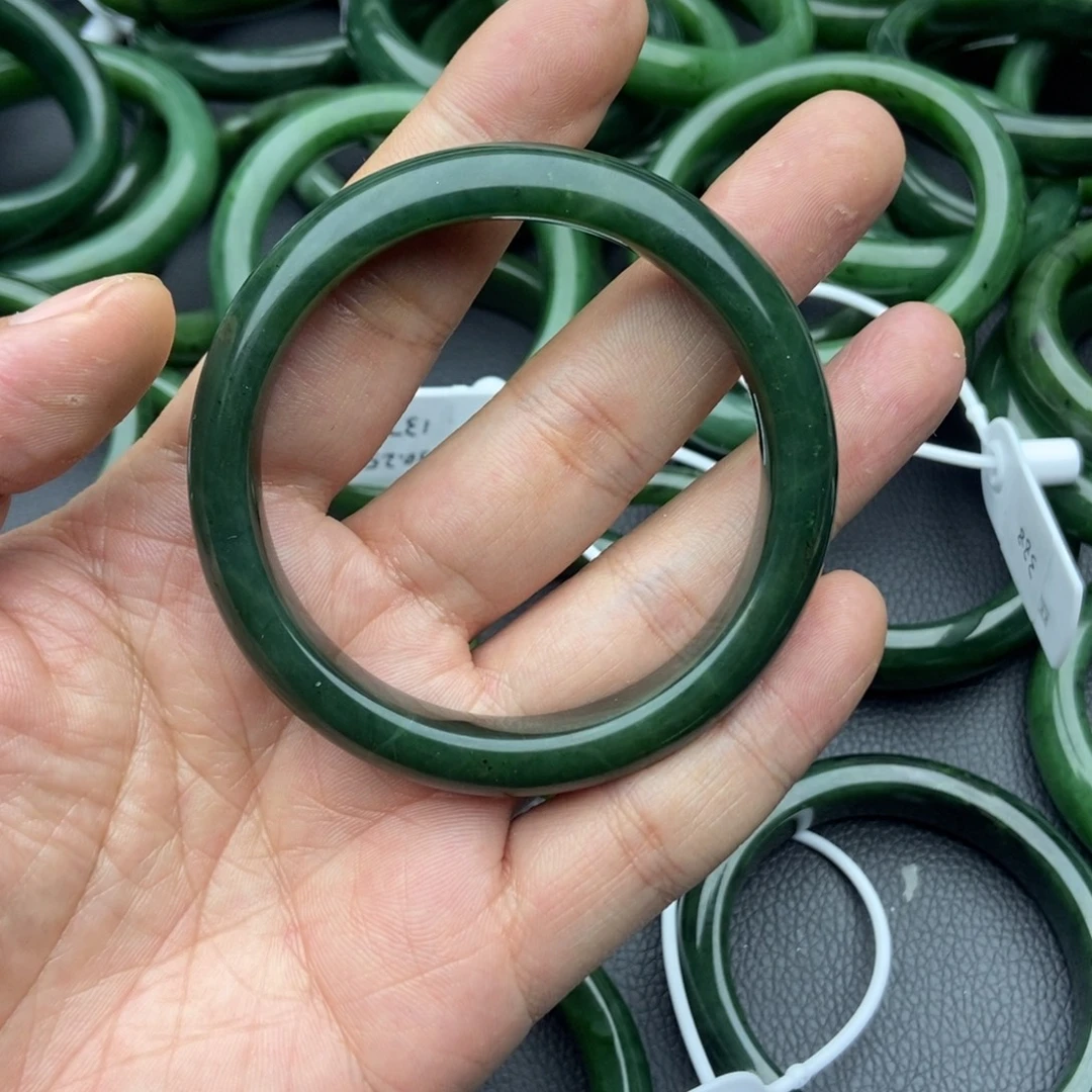 和田玉（碧玉）未镶嵌手镯2-58.8