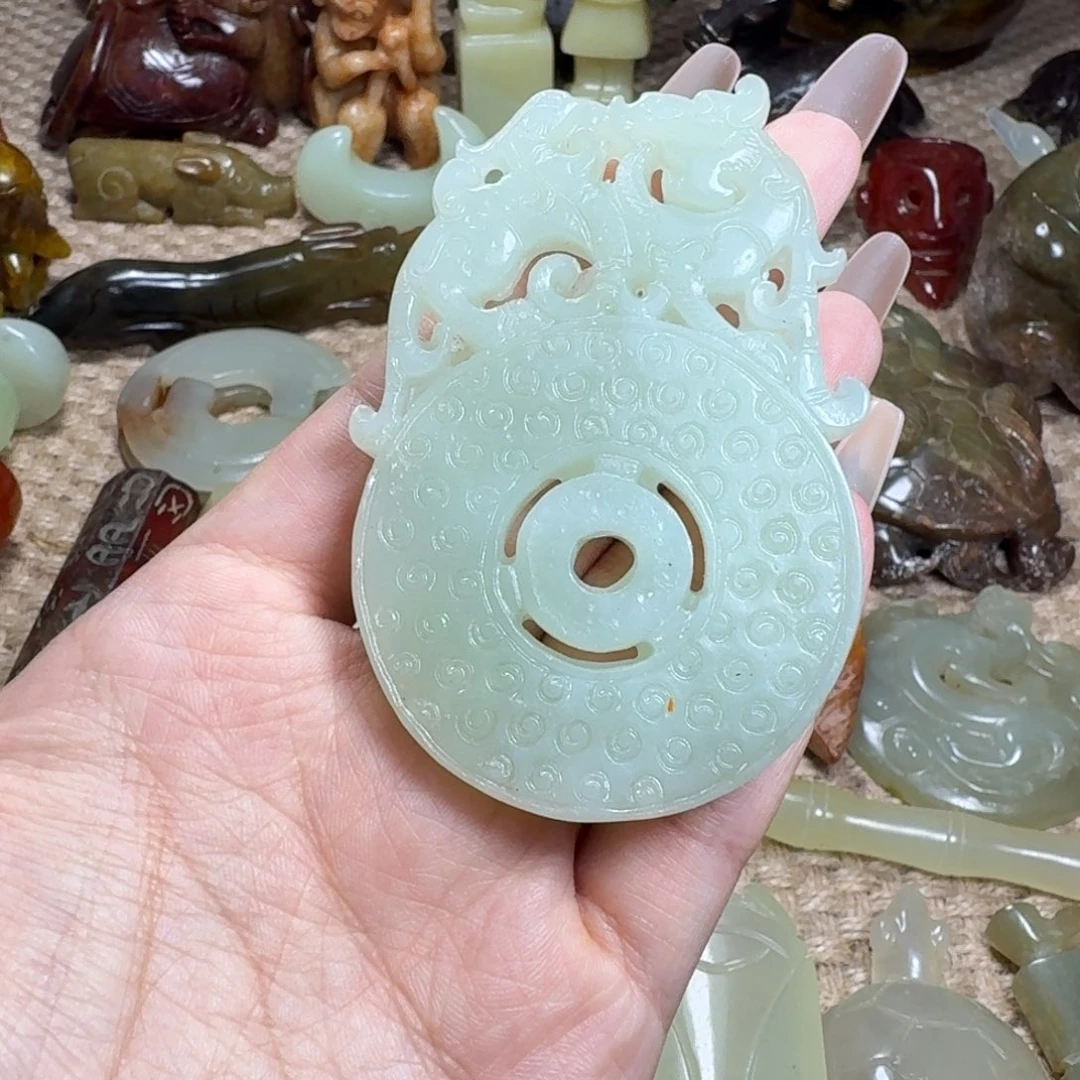 白玉菩提吊坠挂件