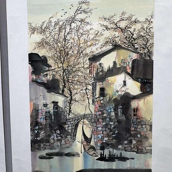 国画亲笔手绘放心去藏