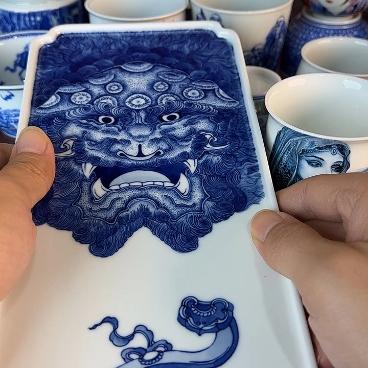 大***涂瓷片景德镇全手工手绘陶瓷