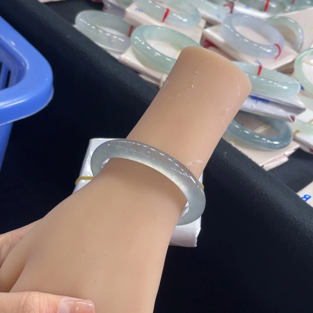 翡翠手镯未镶嵌52 贵妃 玻璃蓝刚