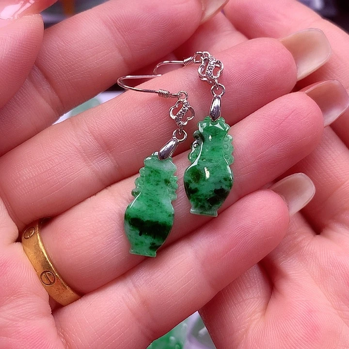 颈饰银S925镶嵌翡翠翡翠