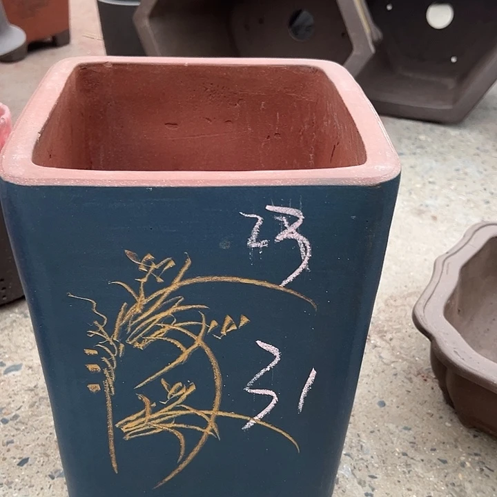紫砂花盆，透气花盆
