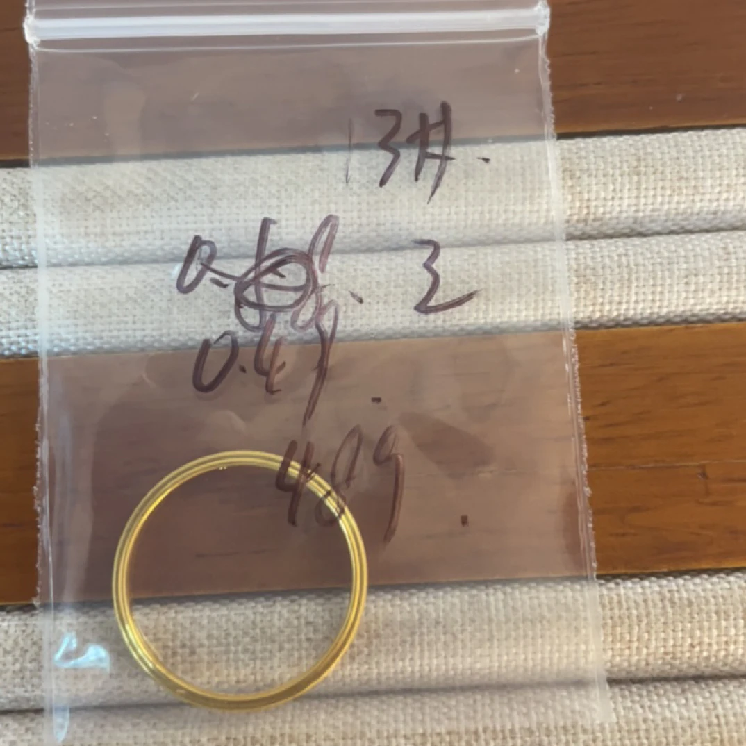 克重0.49 13号 三生三世戒指 足金999
