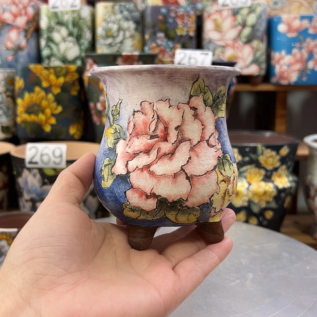 景德镇陶瓷花盆*️****景德镇陶瓷花盆