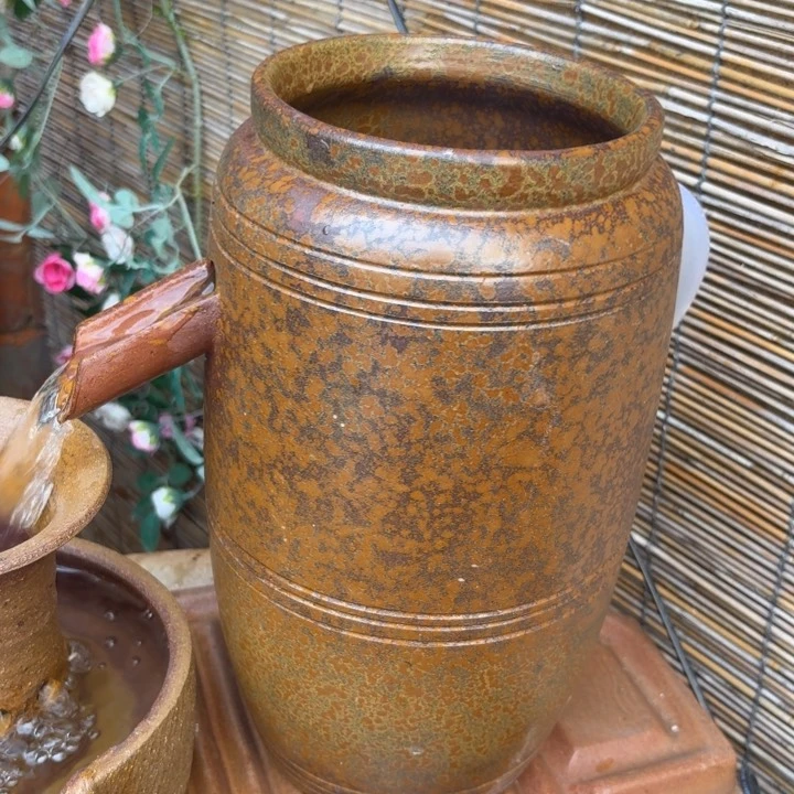 紫砂花盆口径15/32进水口1.5厘米