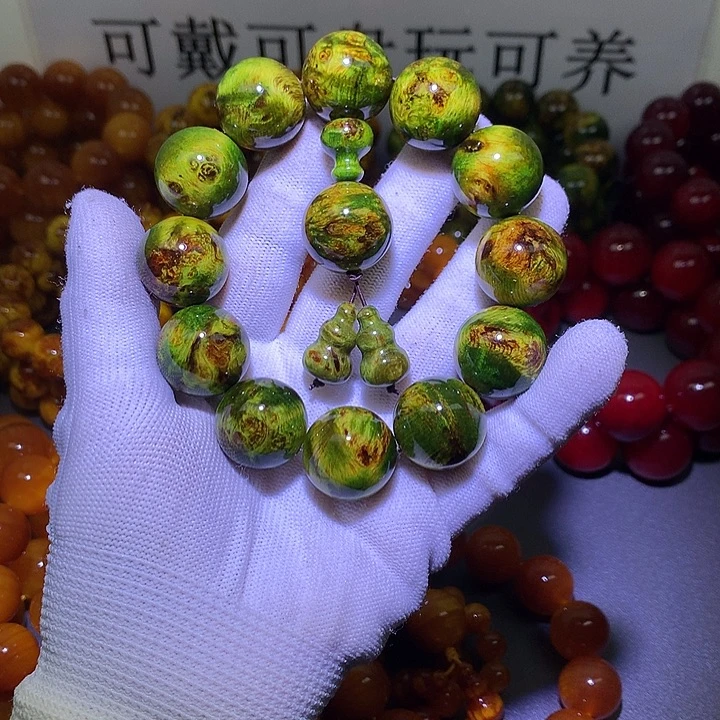 手串/手链松木（琥珀木）2.0 水墨丹青高货