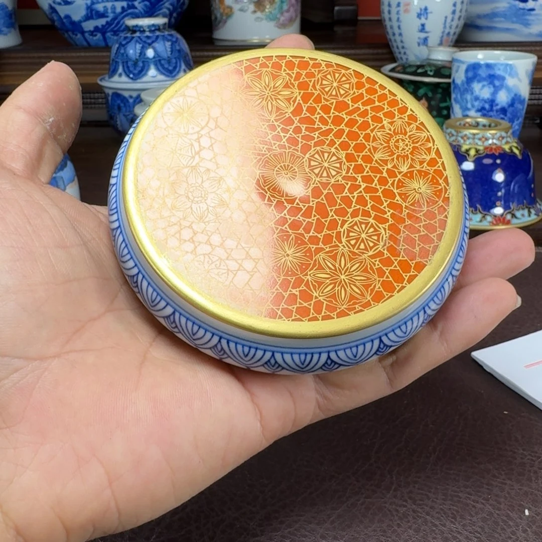 皆***喜瓷片当代景德镇陶瓷手绘茶具
