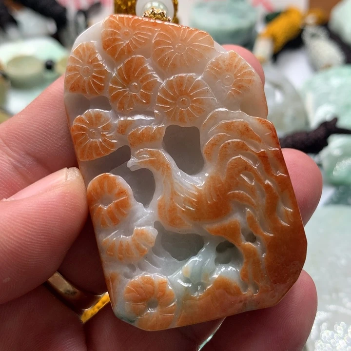 颈饰未镶嵌翡翠保真天然a货翡翠