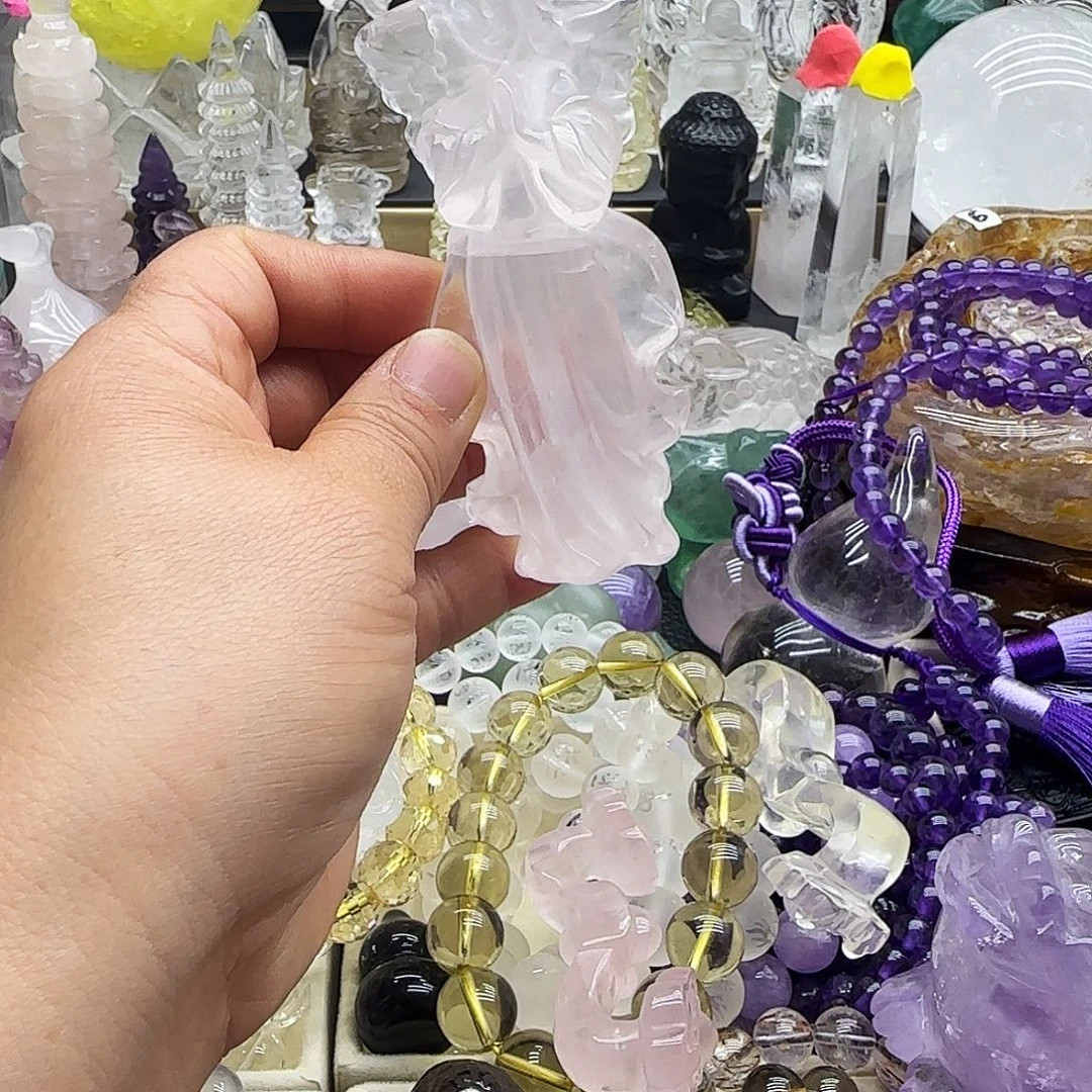 水晶未镶嵌车挂摆件