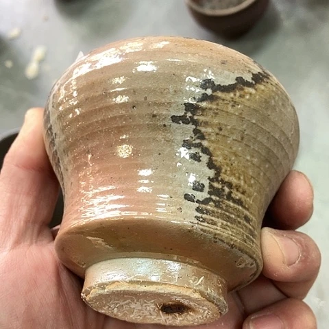 柴烧宝瓶杯子大放漏