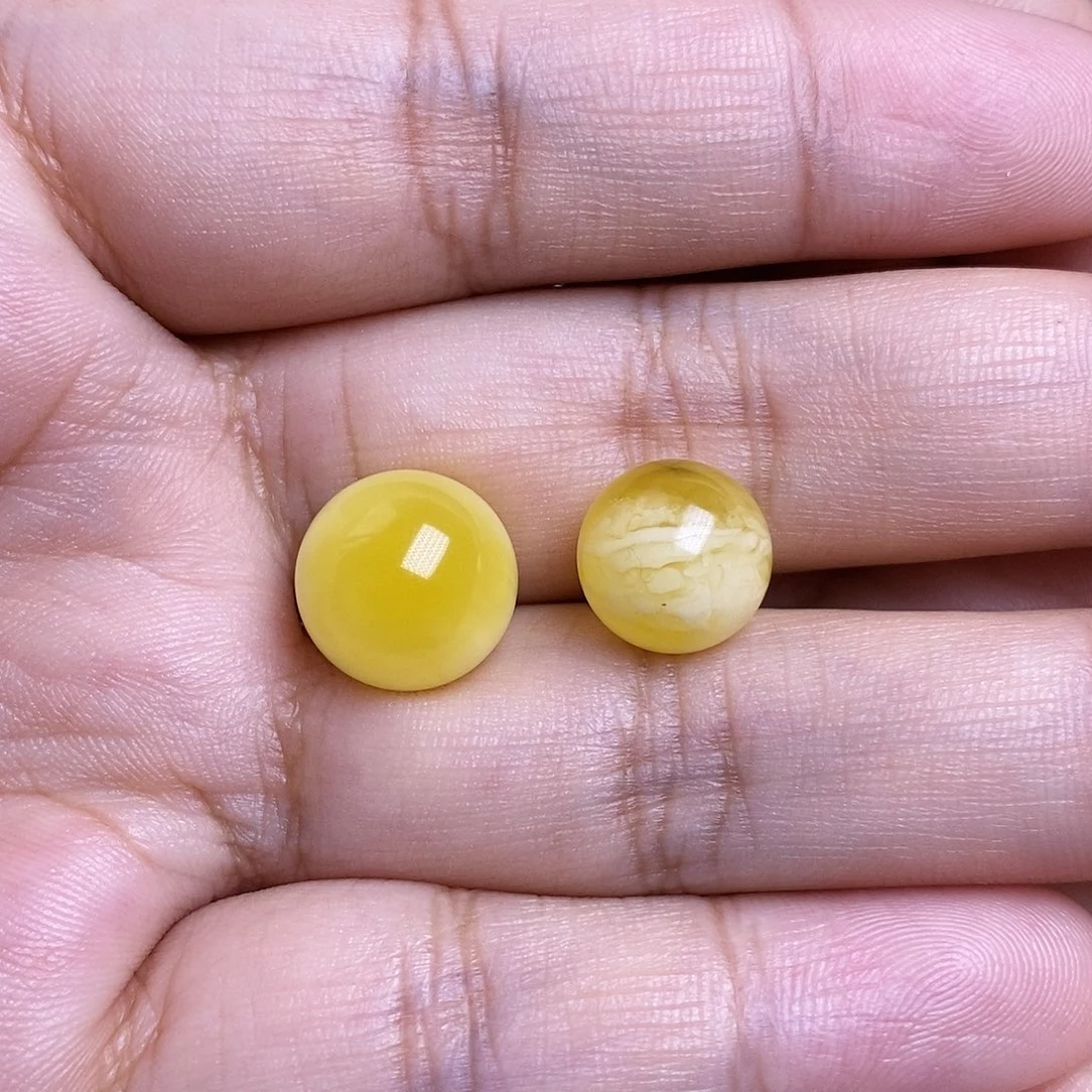 裸石琥珀未镶嵌?*蜜蜡圆珠粉