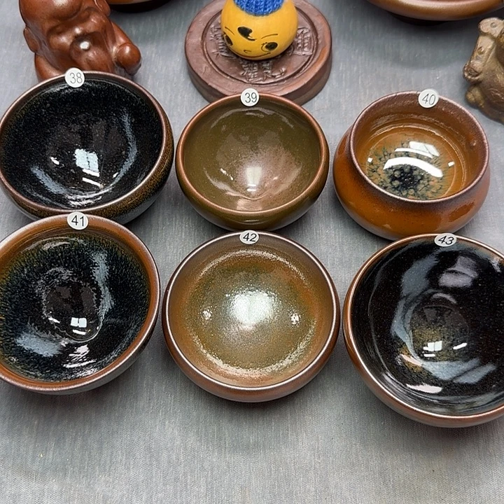 苍***白茶盏印春堂春堂柴烧建盏
