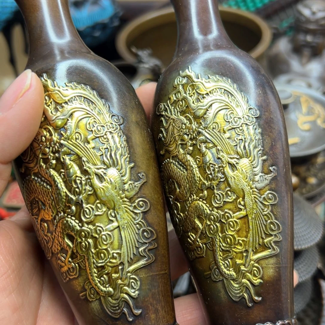 铜摆件欢迎欢迎你