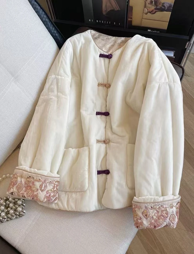 【棉服】帘香--新中式加棉设计师高定轻奢宽松休闲复古圆领国潮