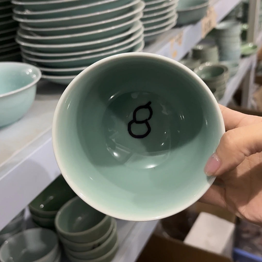 龙泉云间青瓷小米茶器