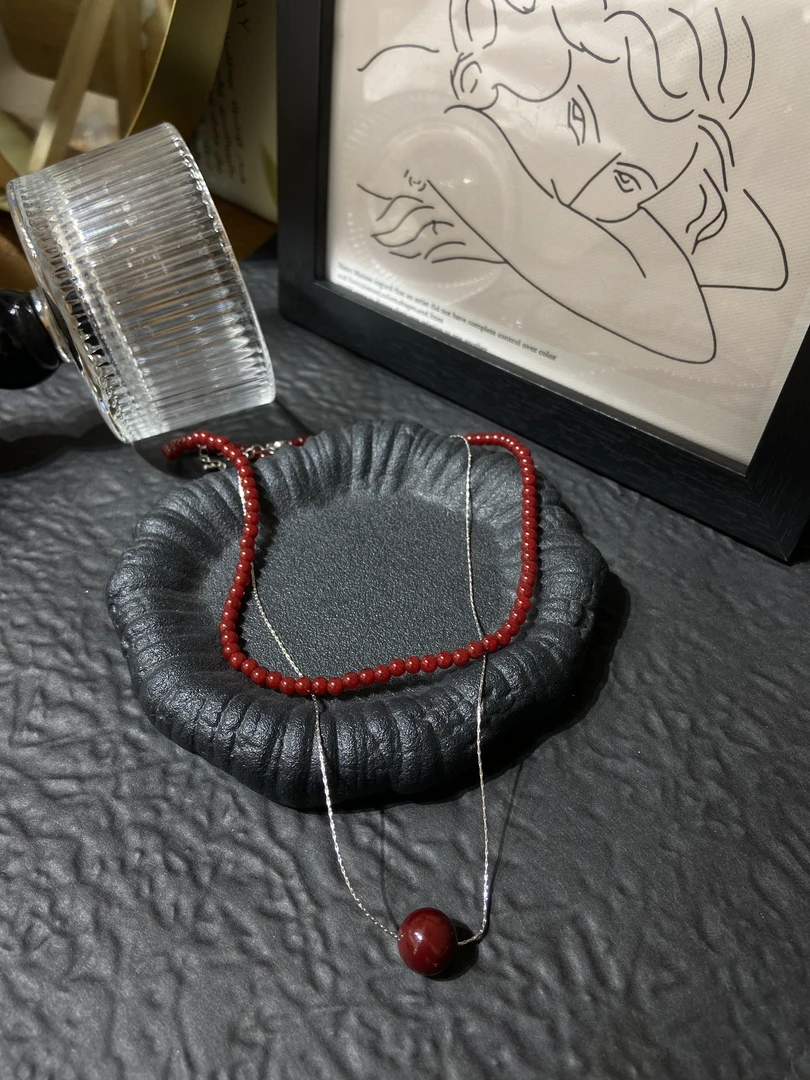 钛钢项链 钛钢项链 LARVINA双层法式项链