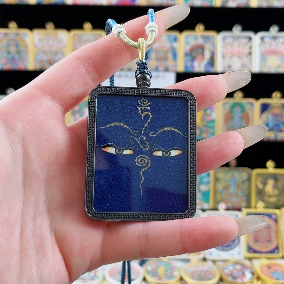 吊坠智慧眼 纯手绘
