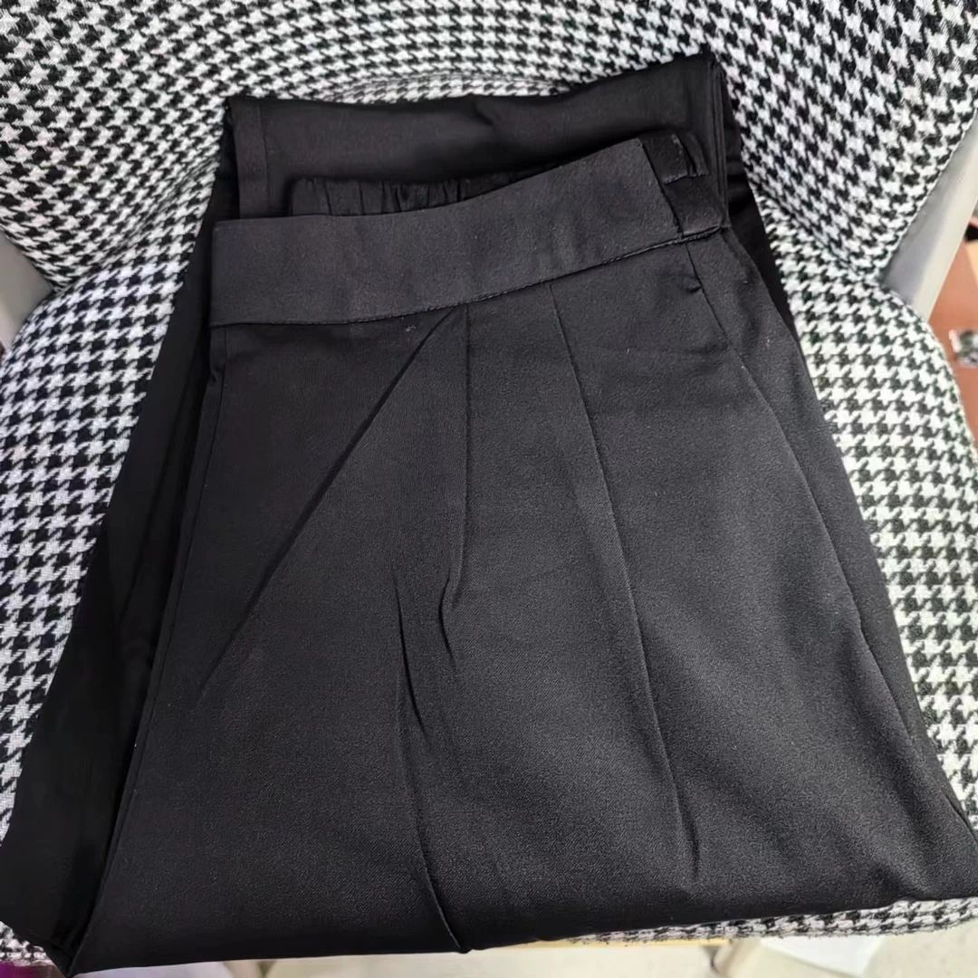 【南油玲姐】黑色净色新款休闲裤81392