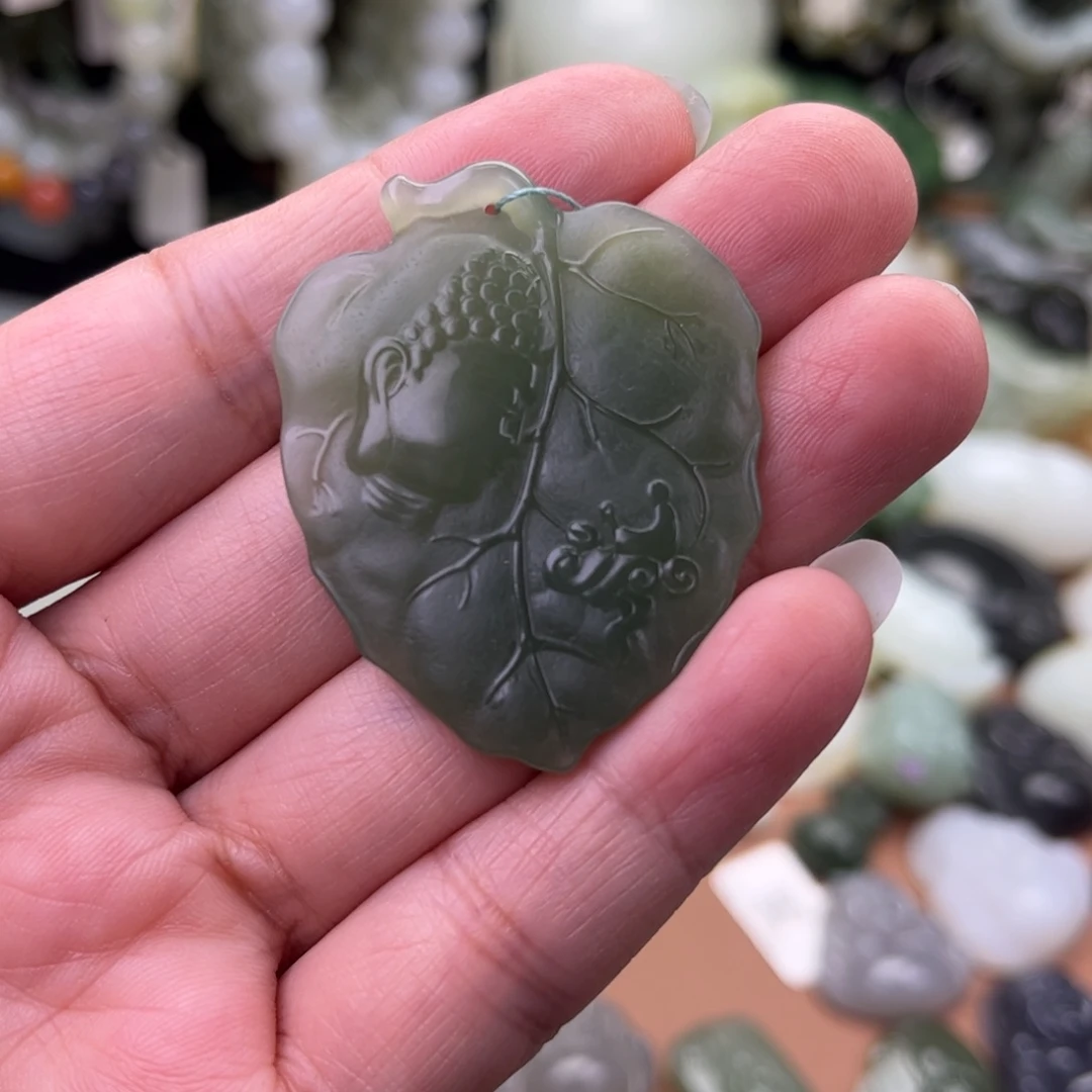 和田玉未镶嵌吊坠(不含链)