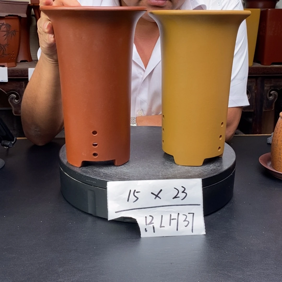 紫砂花盆货号一只LH37