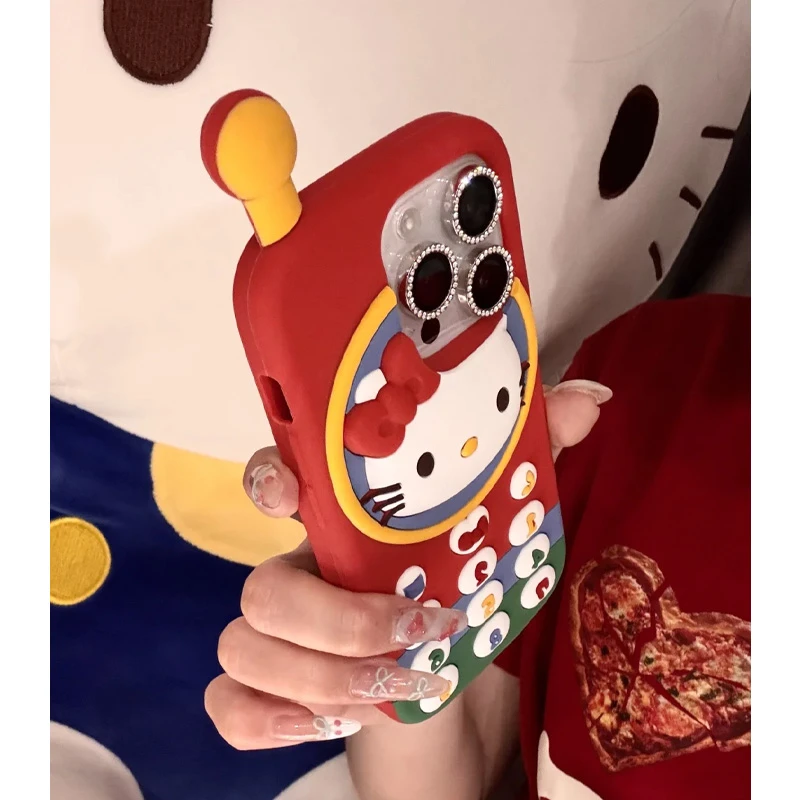 BANCA立体kt猫大哥大适用苹果16promax手机壳iPhone15/14硅胶1312