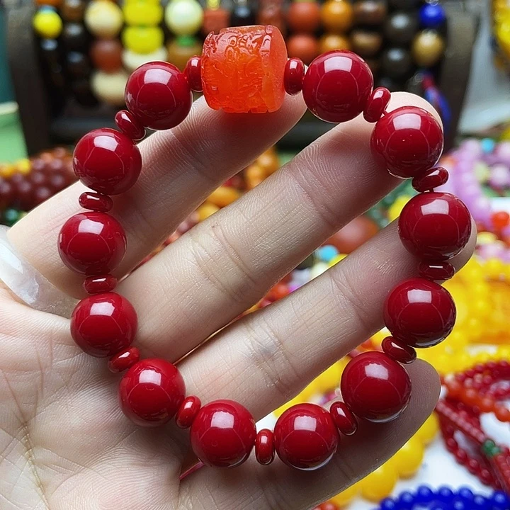 树脂制品32号红色手串