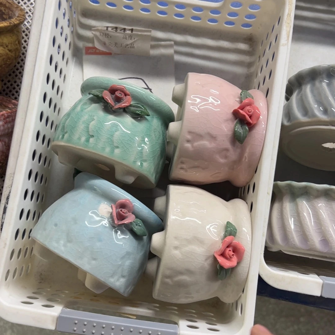 陶瓷陶瓷多肉花盆@@1441