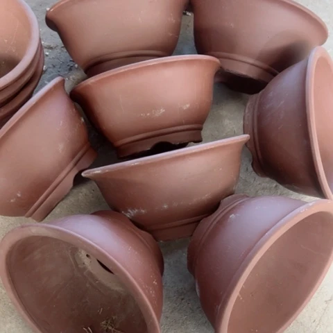 紫砂花盆100-9.。20-10