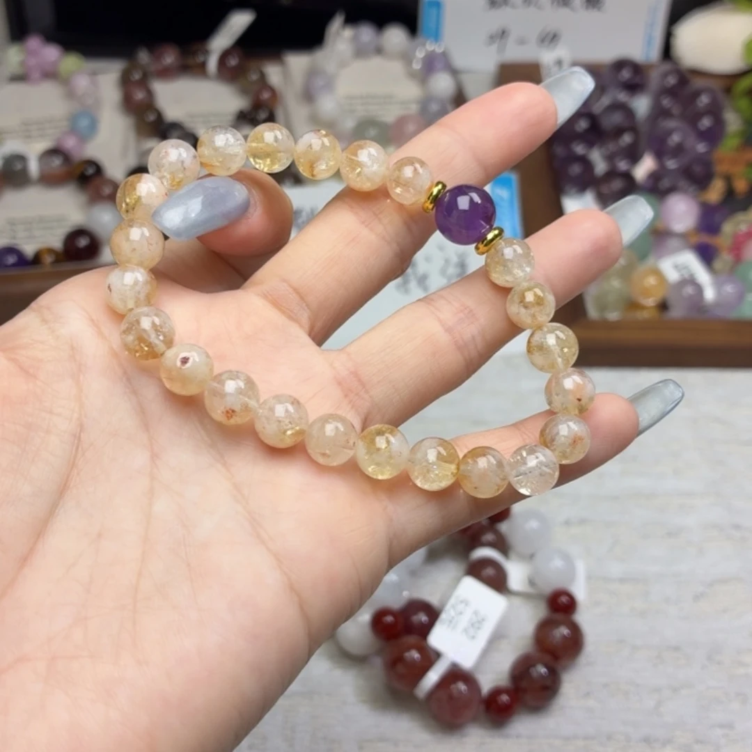 未镶嵌手链烟晶00