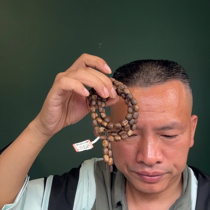 沉香手串卡8虫漏瘤疤21克