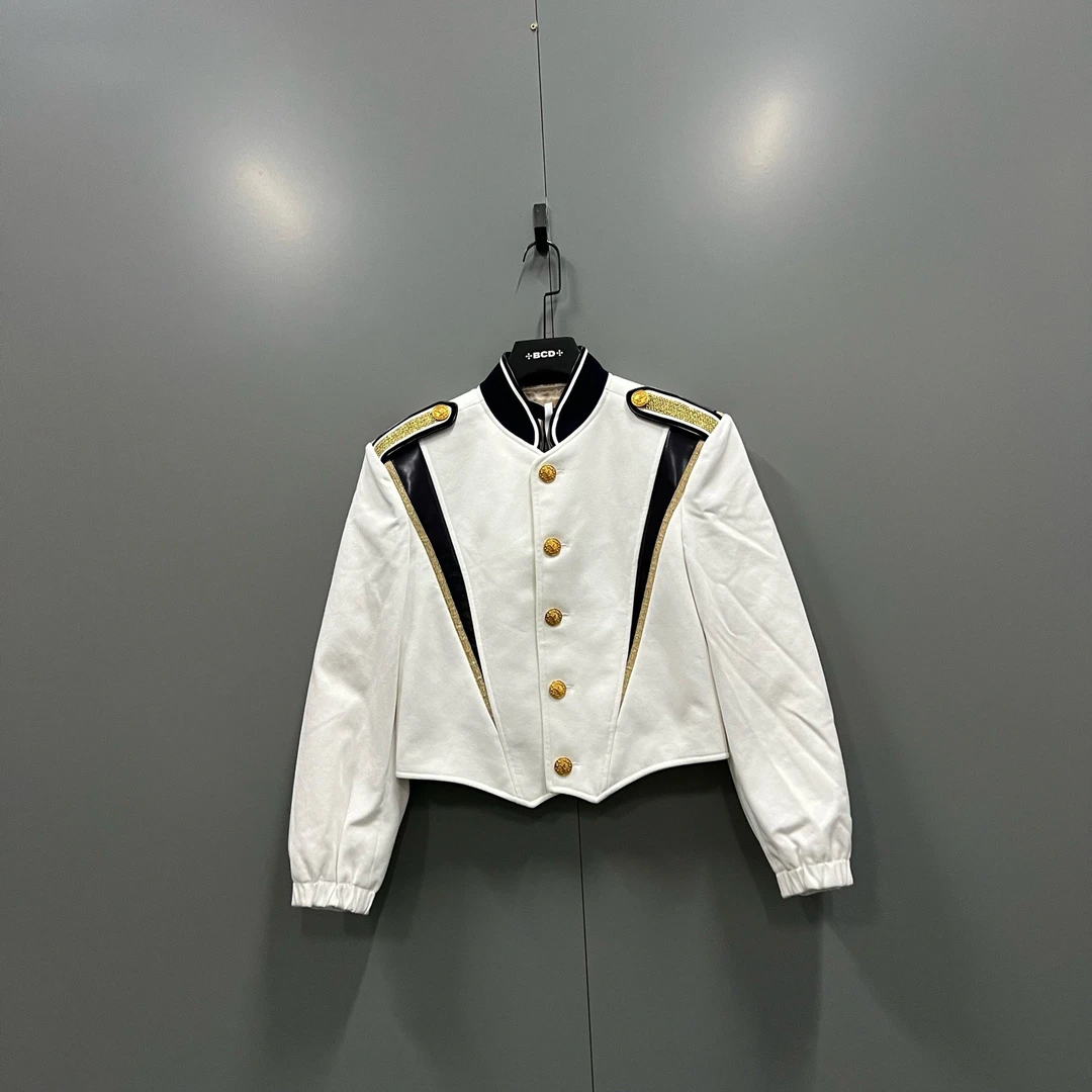 未使用 LouisVuitton/路易威登 zt5 拼接撞色短款夹克34码/015147