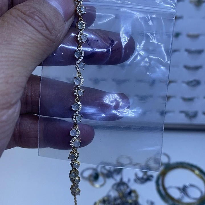 银S925镶嵌戒指翡翠手链