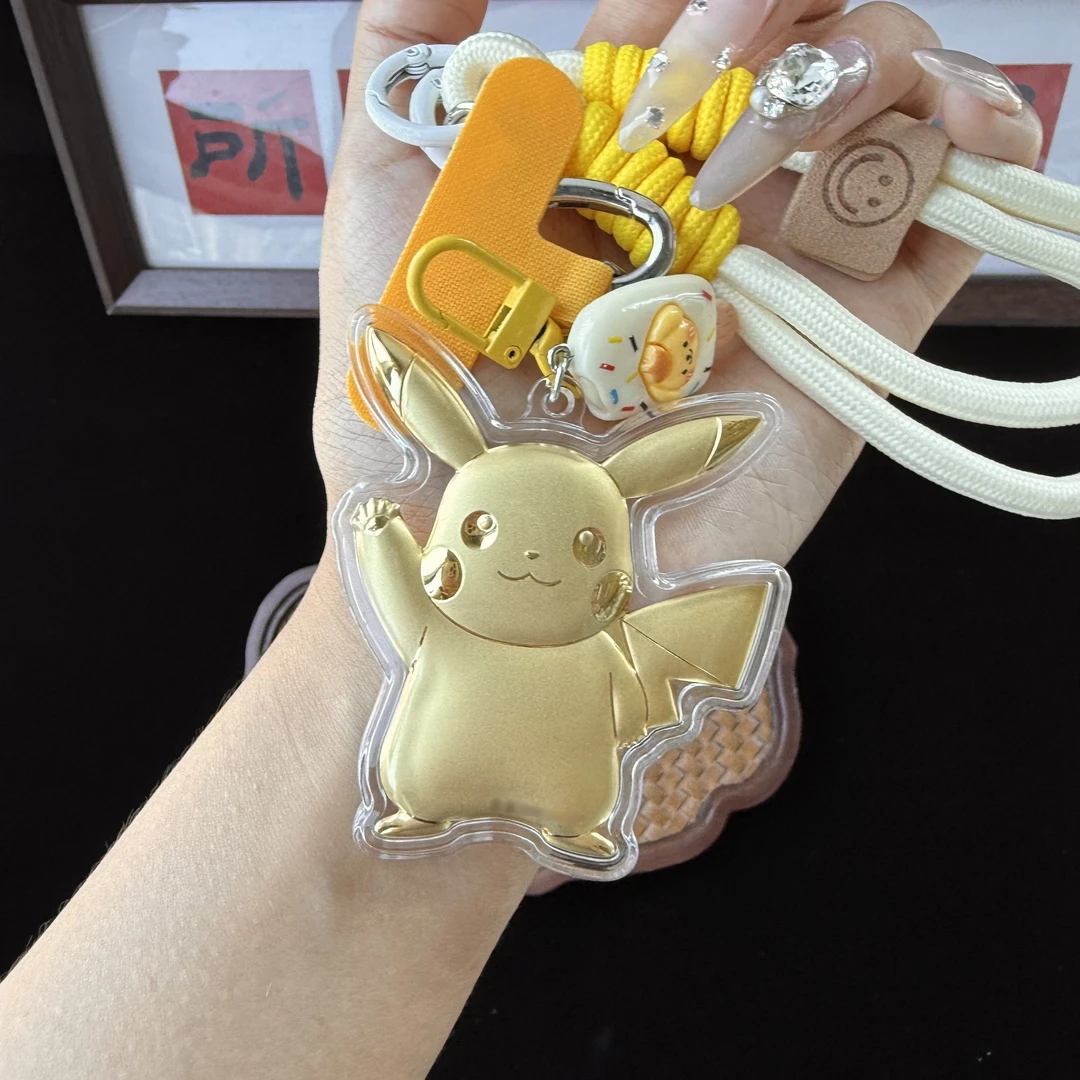 含金工艺品【皮卡丘】可爱卡通金片 手机包包挂件 送女友礼物