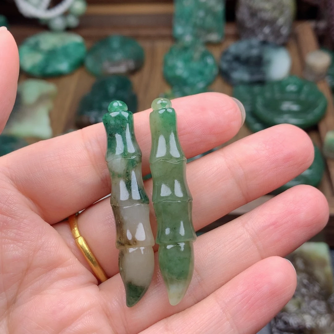 独山玉未镶嵌颈饰风**淡