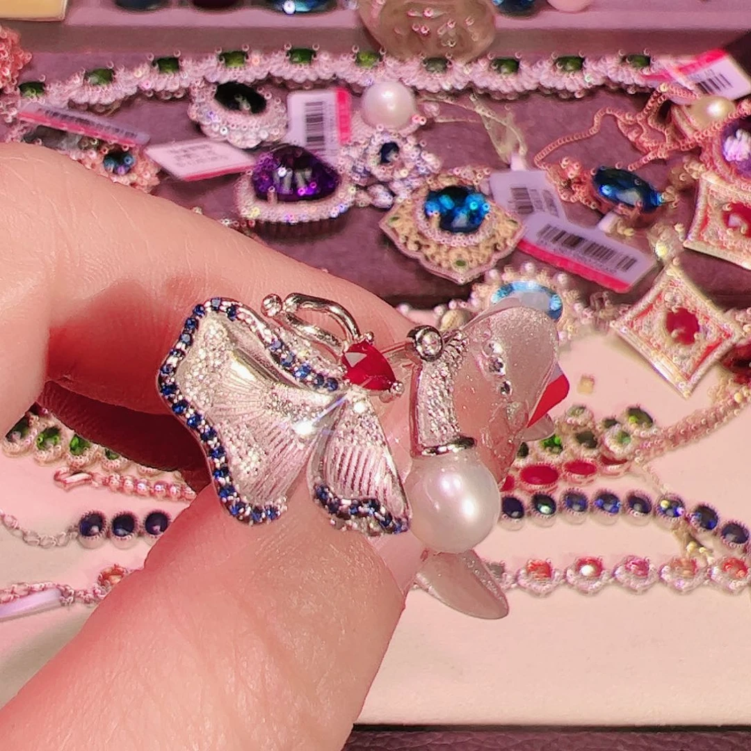 红宝石戒指银S925镶嵌喜**?