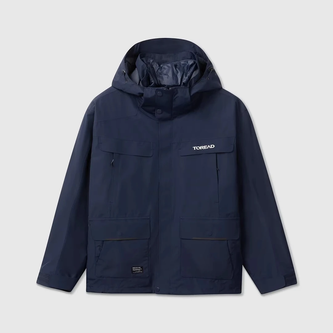 TOREAD/探路者冲锋衣秋冬户外防风保暖套外套时尚休闲连帽