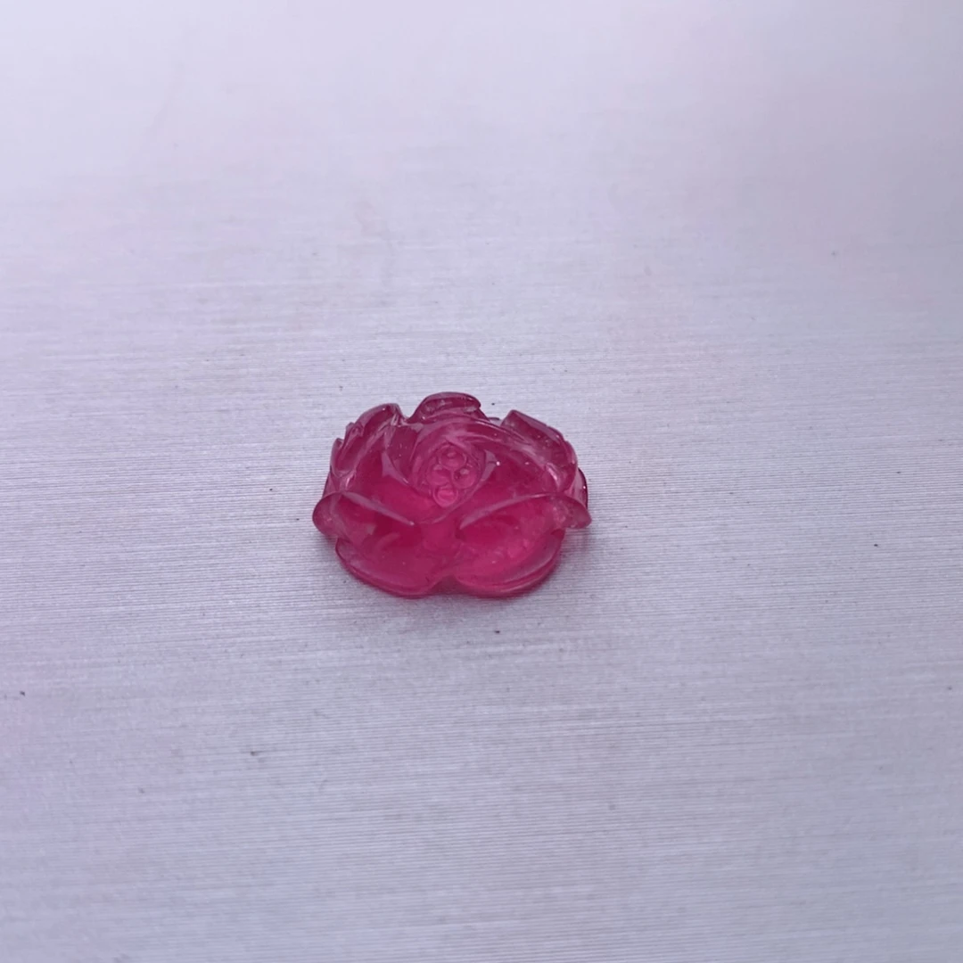 未镶嵌牡丹花碧玺碧玺A牡丹花