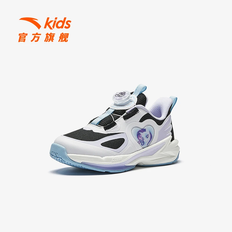 安踏儿童女小童平衡车鞋2025新款透气防滑耐磨儿童跑鞋小马宝莉款