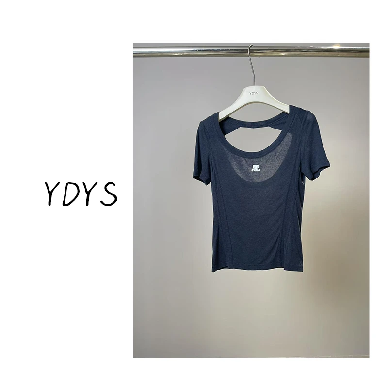 【YDYS】25K00473 2025新款时尚气质小众T恤