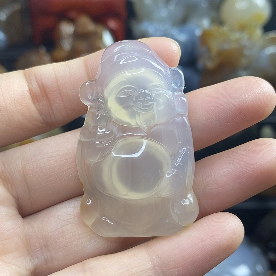 玛瑙/玉髓未镶嵌吊坠