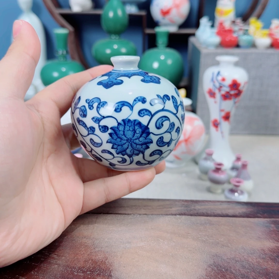 陶瓷手工小花器摆件