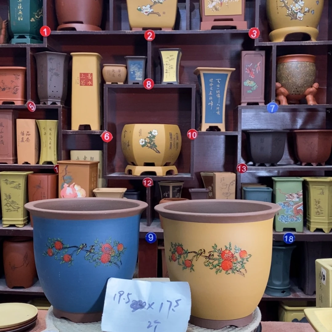 紫砂花盆紫砂花盆